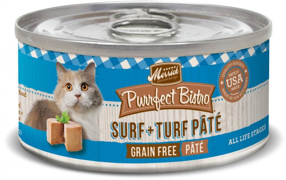 Merrick Purrfect Bistro Surf and Turf Grain Free Canned Food for Cats and Kittens Concord NH Hooksett NH Belmont NH Osborne s Farm Garden Centers LLC