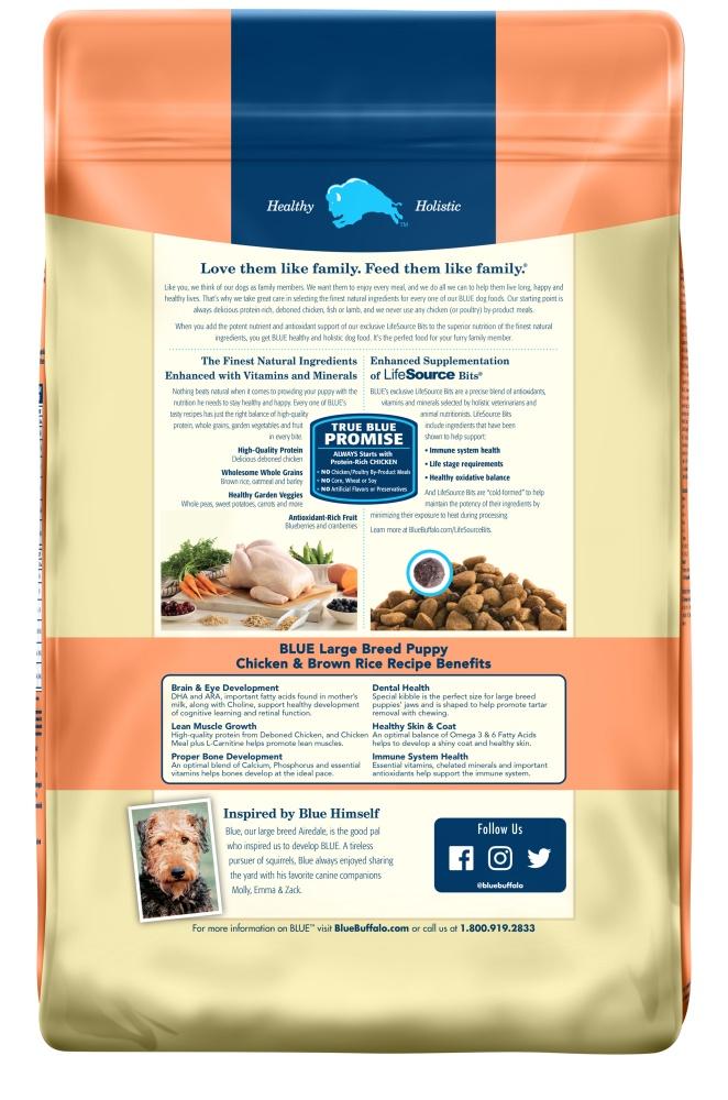 Blue puppy food ingredients best sale