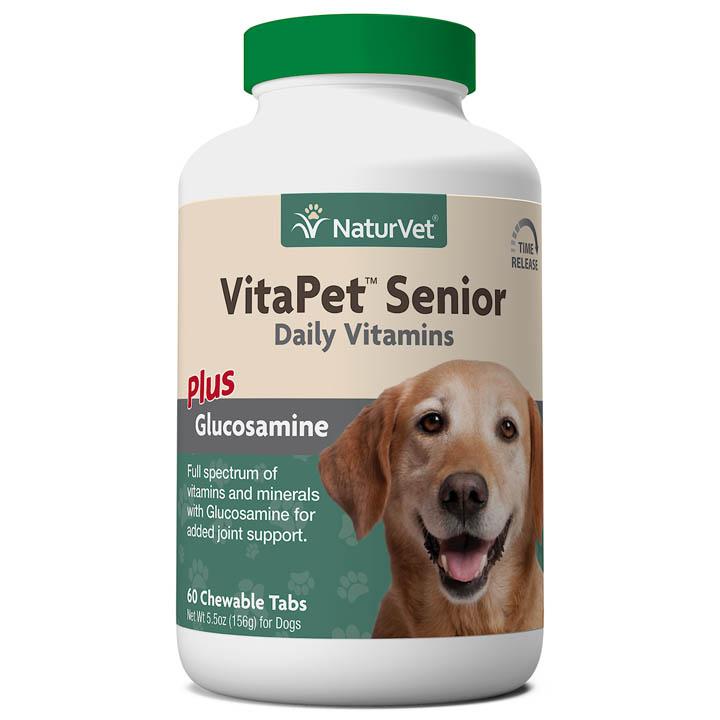 NaturVet VitaPet Senior Daily Vitamins Chewable Tablets Concord