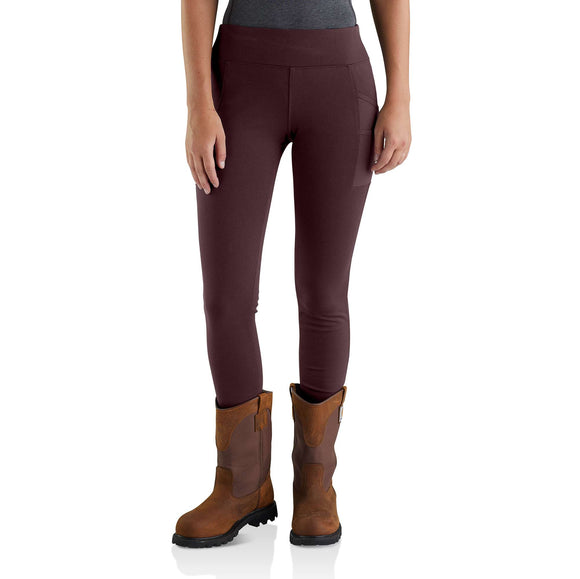 Carhartt Force Fitted Lightweight Utility Legging in Blackberry