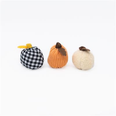 Zippy Paws Halloween Miniz Pumpkins 3 Pack