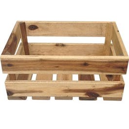 Crate-Style Wood Planter, 11.5 x 4.5-In.