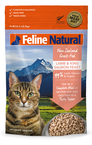 Feline Naturals Freeze Dried Lamb Salmon (3.5oz)