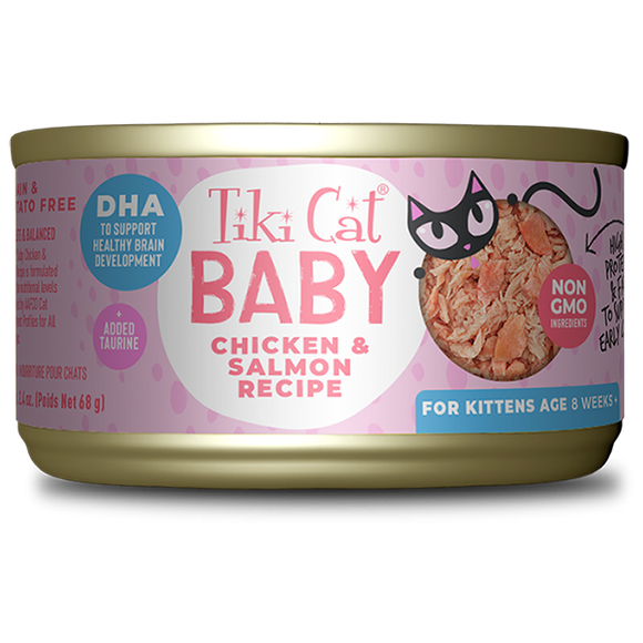 Tiki Cat® Baby Whole Foods with Chicken & Salmon Recipe (2.4 oz. can)