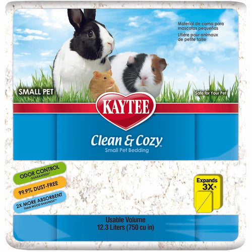 Kaytee Clean & Cozy Small Animal Bedding (49.2L (3000 CU IN), WHITE)