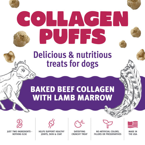 Icelandic+ Beef Collagen Puffs with Marrow Treats for Dogs (2.5 oz)