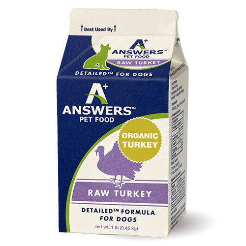 Answers Pet Food Detailed Turkey Formula for Dogs - Carton (4 lb)