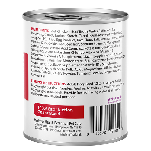 Health Extension Digestive Support, Beef & Carrot Entree in Gravy Dog Food (9 oz)