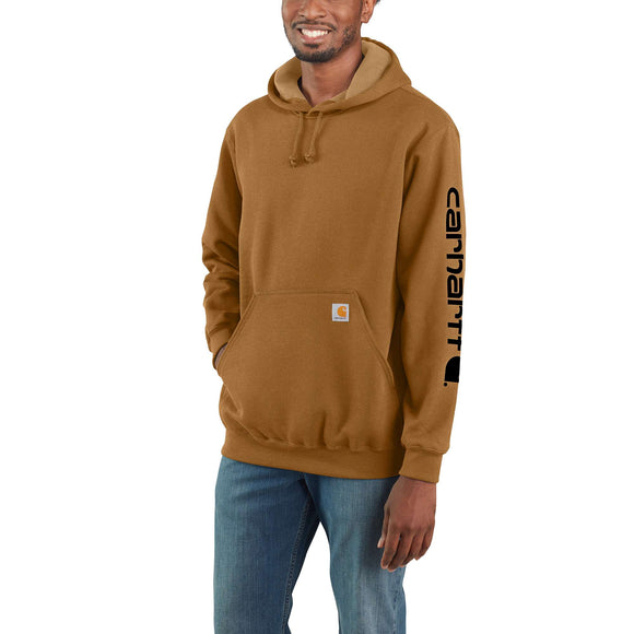 Carhartt Loose Fit Midweight Logo Sleeve Graphic Sweatshirt in Carhartt Brown (Regular)