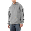 Carhartt Loose Fit Midweight Logo Sleeve Graphic Sweatshirt in Heather Gray