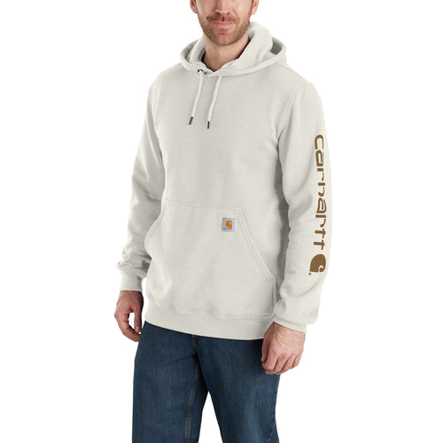 Carhartt Loose Fit Midweight Logo Sleeve Graphic Sweatshirt in Malt