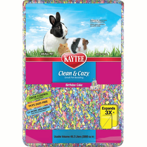 Kaytee Clean & Cozy Small Animal Bedding (49.2L (3000 CU IN), WHITE)