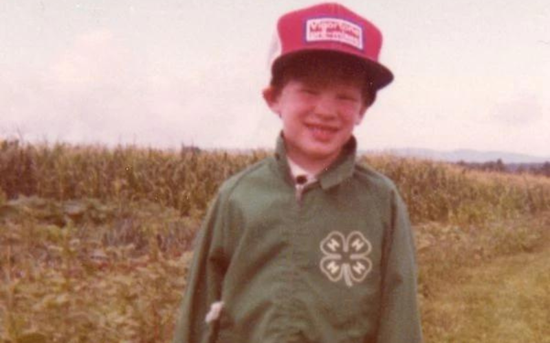A young Tom Osborne in his 4H jersey. The Osborne's are dedicated supporters of 4H programs. circa 1982