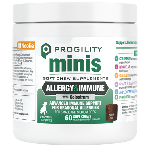 Nootie Mini Progility Allergy & Immune Soft Chew SupplementFor Small and Medium Dogs