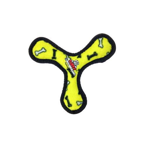 Tuffy® Jr. Boomerang Yellow Dog Toy (Yellow Bone)