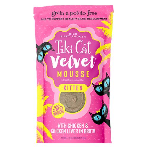 Tiki Cat Velvet Mousse PCH Kitten Chicken 2.4oz