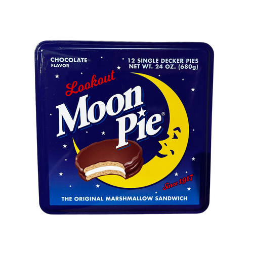 Moon Pie Single Decker Chocolate Marshmallow Sandwich Tin