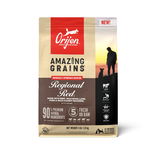 ORIJEN Amazing Grains Regional Red Dry Dog Food