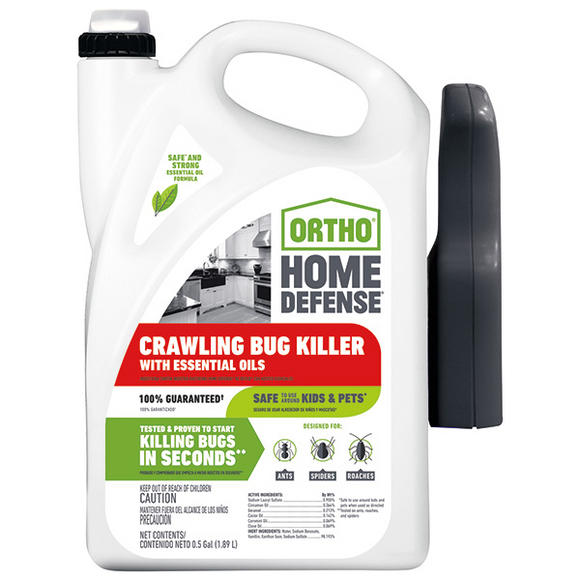 ORTHO HOME DEFENSE CRAWLING BUG KILLER WITH ESSENTIAL OILS READY-TO-USE SPRAY 1/2 GAL (5.740 lbs)