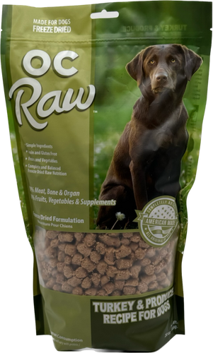 Oc Raw Dog Turkey & Produce Freeze Dried Meaty Rox