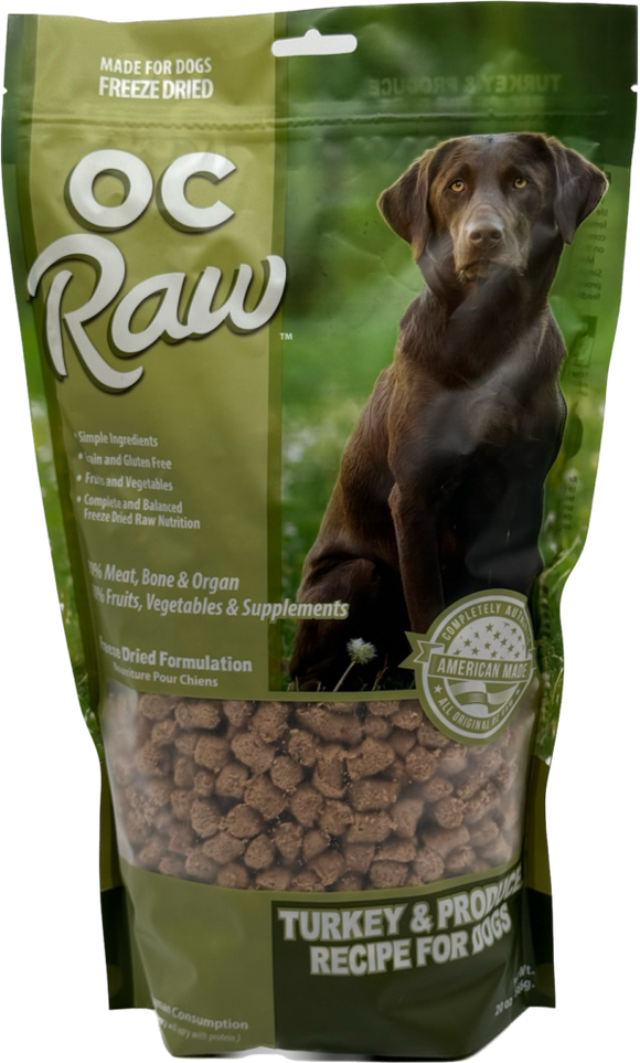 Oc Raw Dog Turkey & Produce Freeze Dried Meaty Rox