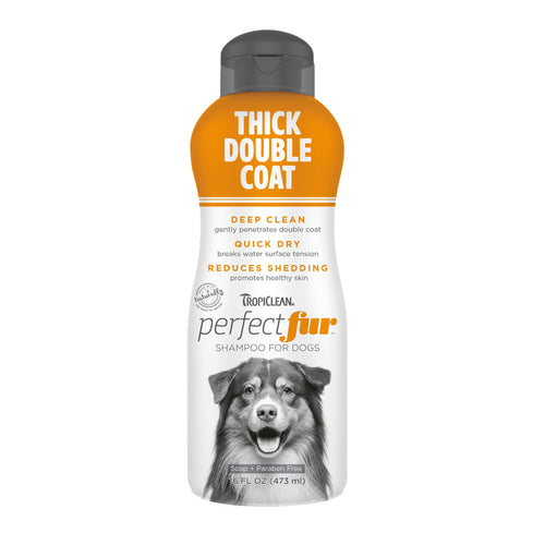 TropiClean PerfectFur Thick Double Coat Shampoo for Dogs (16 oz)