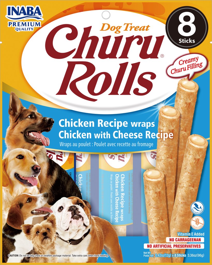 Churu Farm Inaba Churu Rolls Chicken with Cheese Dog Treats - Concord, NH ...