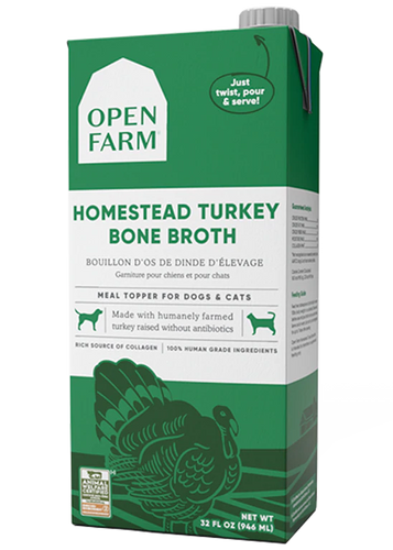 Open Farm Homestead Turkey Bone Broth for Dogs & Cats