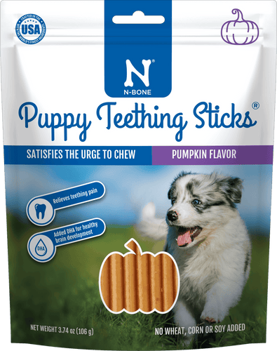 N-Bone® Puppy Teething Sticks Pumpkin Flavor