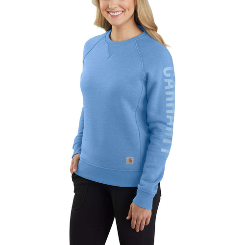 Carhartt Relaxed Fit Midweight Crewneck Block Logo Sleeve Graphic Sweatshirt