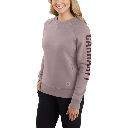 Carhartt Relaxed Fit Midweight Crewneck Block Logo Sleeve Graphic Sweatshirt