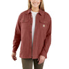 Carhartt Rugged Flex® Loose Fit Canvas Fleece-Lined Shirt Jac
