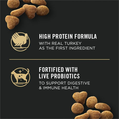 Purina Pro Plan Adult Indoor Turkey & Rice Formula Dry Cat Food