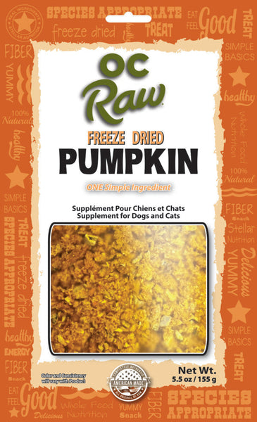 OC Raw Freeze Dried Pumpkin Dog Treat - Concord, NH - Hooksett, NH