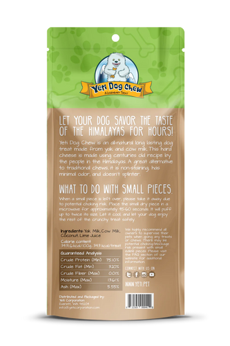 Yeti Dog Chews Flavored Chews Coconut Large