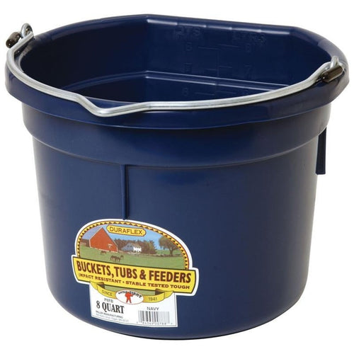 Little Giant Flat Back Plastic Bucket 8 Quar