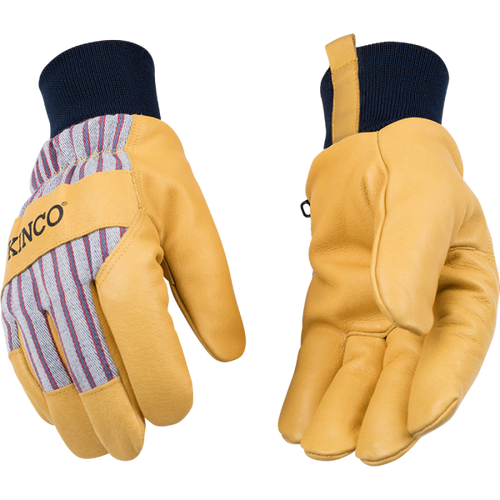 Kinco 1927KW™ Lined Premium Grain Pigskin Palm with Knit Wrist Gloves
