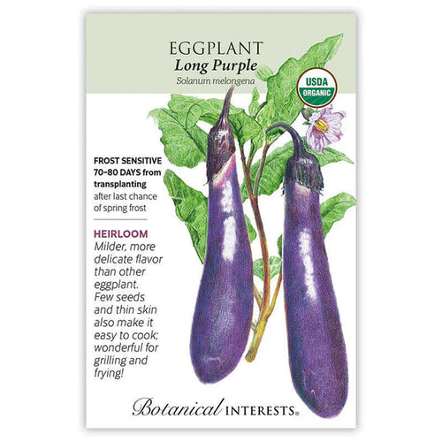 Botanical Interests Long Purple Eggplant Seeds