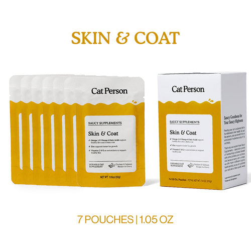 Weruva Cat Person Skin & Coat Supplement Chicken & Salmon Recipe in Gravy