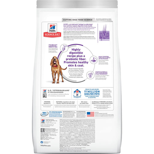 Hill's Science Diet Adult Sensitive Stomach & Skin Large Breed Dry Dog Food