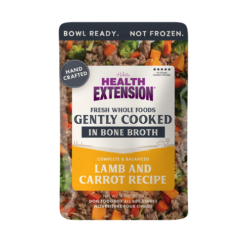 Health Extension Gently Cooked Lamb And Carrot Recipe for Dogs