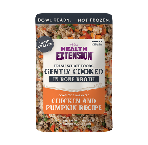 Health Extension Gently Cooked Chicken and Pumpkin Recipe for Dogs