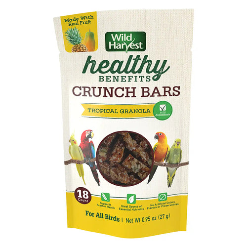 WILD HARVEST Tropical Granola Crunch Bars Bird Treats