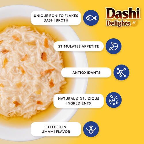 Inaba Dashi Delights Chicken with Tuna & Scallop Recipe Cat Treats