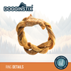 Dogginstix Braided Lamb Collagen Ring Dog Treats - Case of 40