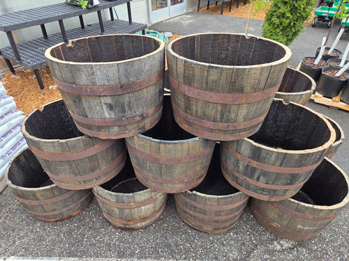Half Whiskey Barrel