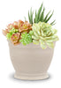 Ceramo Company Inc  10.25 White Granite Clay Pot