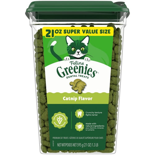 Greenies Feline Dental Catnip Flavor Cat Treats