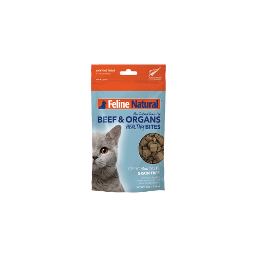 Feline Natural Beef Healthy Bites Cat Treats