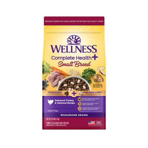 Wellness Complete Health+ Small Breed Dry Dog Food Turkey & Oatmeal Recipe